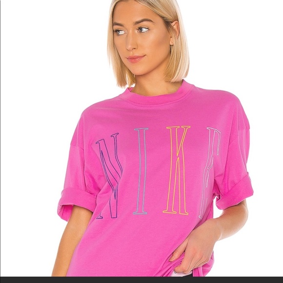 Nike Tops - BNWOT unisex Nike retro spell out shirt